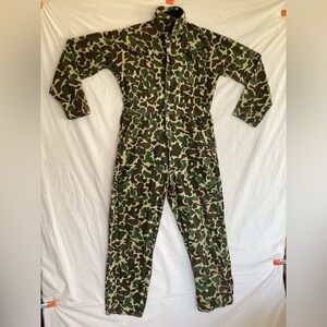 Vintage Caliber Sportsman’s Apparel Camo Long Sleeve Hunting coveralls Small